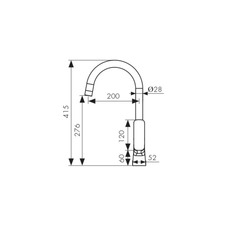 76144-15 Смеситель KAISER Clever для мойки